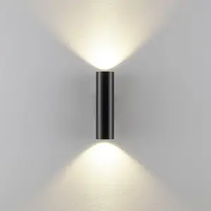 Deko Light Can IP20 up & down, 2x 7,5 W GU10, Schwarz 341344 Wandopbouwarmatuur GU10 7.5 W Zwart pas cher