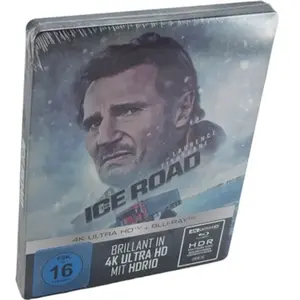 The Ice Road 4K Ultra HD+Blu-ray SteelBook Liam Neeson,Laurence Fishburne Libre pas cher