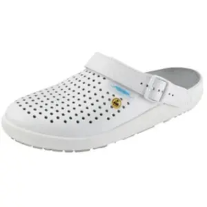 Abeba, Chaussures de travail, Sabot de travail blanc 5300, OB, UE taille de chaussure : 45 (OB, 45) pas cher