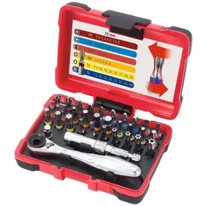 Comparateur de prix : KS Tools Jeu de clé à cliquet et d'embout 32 pcs TORSIONpower 918.3010