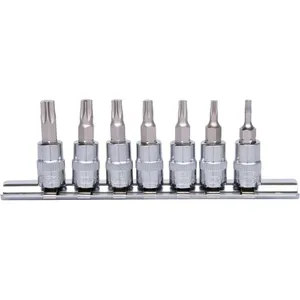 Générique KS Tools 918.1558Chrome TX BIT Socket Set, 7pièces, 1/4`` pas cher