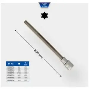 BRILLIANT TOOLS Douille ribe 1/2', longueur 200 mm, M10,3 pas cher