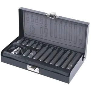 Coffret d'embouts KS, 6pans male 15 pcs - 4-5-6-7-8-10-12 mm KS TOOLS