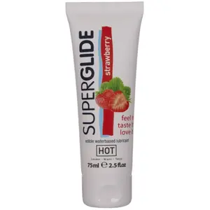 HOT Lubrifiant Comestible 75mL Goût Fraise pas cher