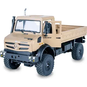 Jamara Kids Mercedes -Benz Unimog U5023 1:14 beige 2,4GHz pas cher
