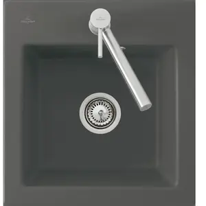Evier de cuisine - VILLEROY ET BOCH - Subway 45 XS - Gris fossile - avec Vidage manuel pas cher
