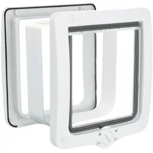 Comparateur de prix : TRIXIE Chatière à 4 positions XXL avec tunnel Blanc