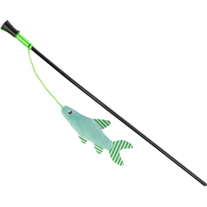 Comparateur de prix : Trixie - Canne à pêche poisson, en plast, /peluche, catnip 42 cm