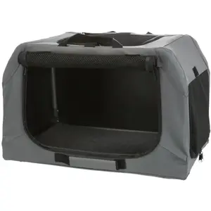 Trixie soft chenil easy reisbench grey 50x36x33 cm