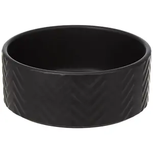 Trixie Mangeoire en céramique 1,6 l/ø 20 cm Noir pas cher