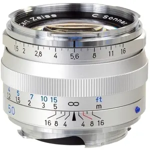Zeiss C Sonnar T 1.5 / 50 mm ZM (Leica M, Plein format), Objectif, Arg... pas cher