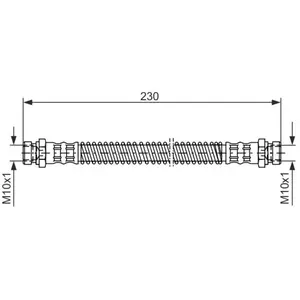 BOSCH Flexible de frein pour HYUNDAI: Getz (Ref: 1 987 476 019)Vendu paroscaro