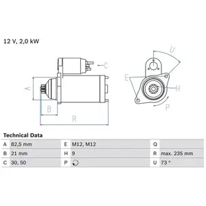 Startmotor 2163 Bosch