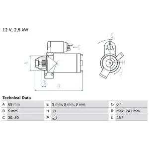 Startmotor 2202 Bosch