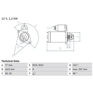 Startmotor 2278 Bosch