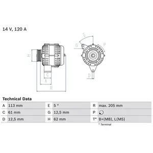 Dynamo 4953 Bosch pas cher