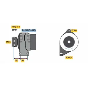 Dynamo 4954 Bosch pas cher