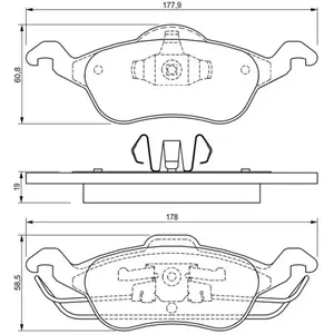 Bosch Automotive Remblokken set pas cher