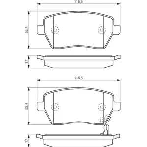 Comparateur de prix : Bosch Automotive Remblokken set
