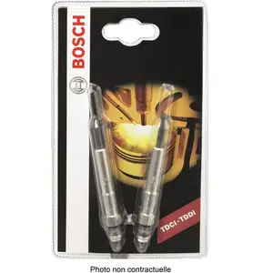 Comparateur de prix : BOSCH Jeu de 2 bougies de préchauffage pour ROVER: 25, 400 Series, 45,...