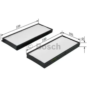 Interieurfilter 1987432211 Bosch pas cher