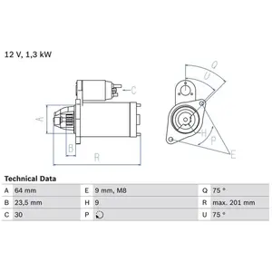 Startmotor 2420 Bosch pas cher