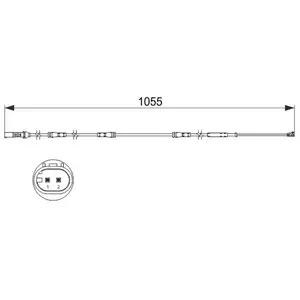 Bosch Automotive Waarschuwingscontact remvoering-/blokslijtage pas cher