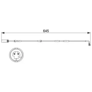 Bosch Automotive Waarschuwingscontact remvoering-/blokslijtage pas cher