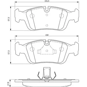 Bosch Automotive Remblokken set pas cher