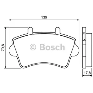 Bosch Automotive Remblokken set pas cher