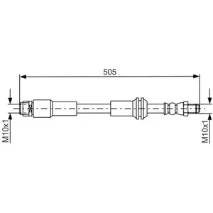 BOSCH Flexible de frein pour MERCEDES-BENZ: Classe A, Classe GLA, Clas...Vendu paroscaro