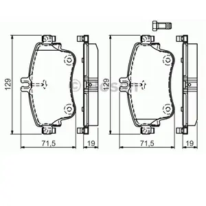 Bosch Automotive Remblokken set pas cher
