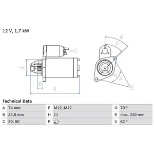 Startmotor 2513 Bosch