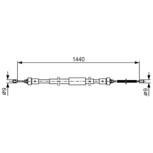 Handremkabel 1987482383 Bosch pas cher