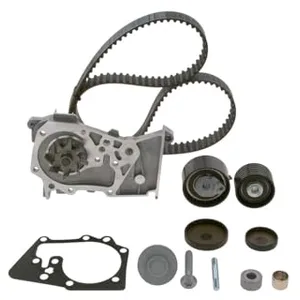 BOSCH Pompe à eau + kit de courroie de distribution pour RENAULT: Kangoo, Laguna, Mégane Classic, Mégane, Symbol - Thalia, Clio (Ref: 1 987 946 390)
