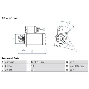 BOSCH Démarreur pour BMW: Série 3, Série 5, Série 1, Série 2, X1, X3, Z4, Série 4, X4 (Ref: 0 986 026 670)