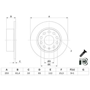 BOSCH Disques de frein pour SKODA: Octavia (Ref: 0 986 479 E00) pas cher
