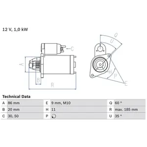 Startmotor 2703 Bosch pas cher
