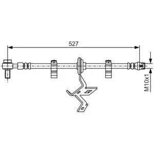 BOSCH Flexible de frein pour MERCEDES-BENZ: Classe ML (Ref: 1 987 476 041)