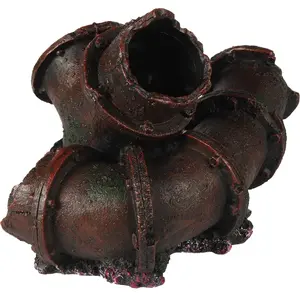 Aqua Della Metalen Buizen - Aquarium - Ornament - 22x15x15 cm pas cher