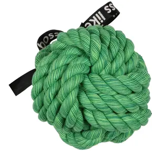Ebi - Speelgoed Voor Dieren - Hond - 'ballin' Gevlochten Bal 12cm Groen - 1st pas cher