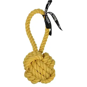 Ebi, 'are You Knots' Balle avec Boucle 37cm Jaune, Jouet, Jaune, Chien pas cher