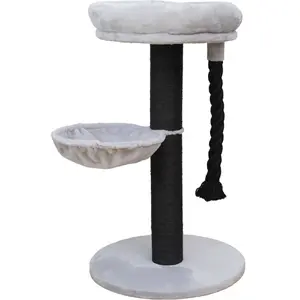 EBI Krabpaal Lagos Grijs/Zwart 70 x 70 x 120 cm - KatVendu parbol