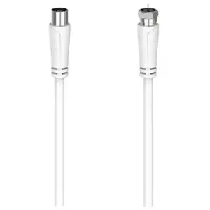 Câble de raccord sat, connecteur - fiche coax . 1,5 m, 90 db, Hama pas cher