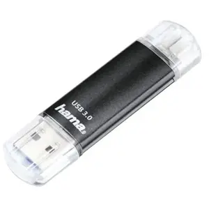 Hama Clé USB Laeta Twin, USB 3 .0, 256GB, 40MB/s, noire
