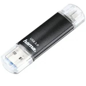 Hama Clé USB Laeta Twin, USB 3.0, 32 GB, 40 MB/s, noire, emballage fin pas cher
