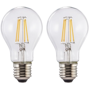Comparateur de prix : Amp. fil. led, E27, 806lm rempl. 60W, incand., blc chd, trans., 2p. (00112903) - Xavax