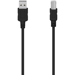 Câble HAMA USB 2.0 AB noir 1.50m pas cher