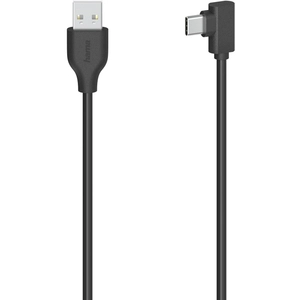 Hama Câble USB-C, mâle USB-C - mâle USB-A, 90°, USB 2.0, 480 Mbit/s, 0,75m pas cher