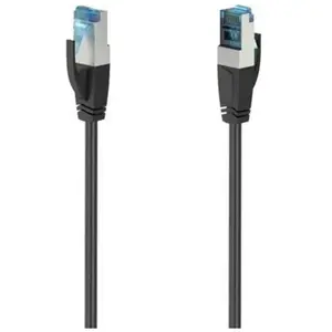 Hama 00200678 RJ45 Câble réseau, câble patch CAT 6a S/FTP 0.25 m noir pas cher